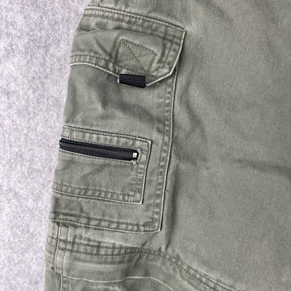 Vintage Lee Dungarees Cargo Convertible Pants Mens 32x30 Green Workwear Utility - Picture 14 of 16